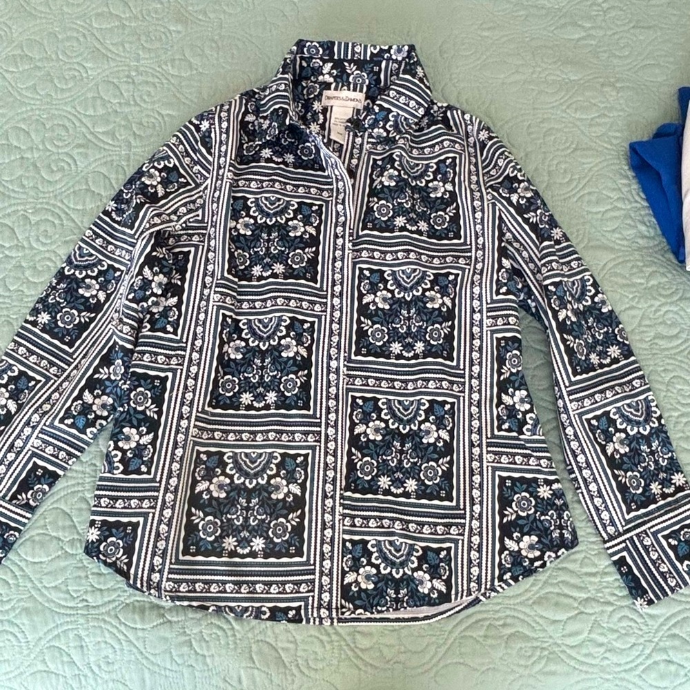 Draper's & Damon's Floral Long Sleeve Shirt